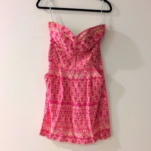 Pink Strapless Dress